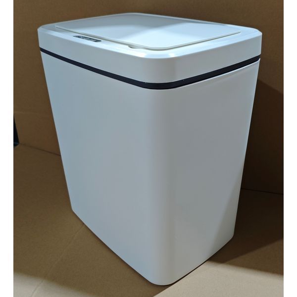 Мусорное ведро сенсорное прямоугольное Mixxus WAVE-TC0110 White 10 л цвет белый (MI7073) MI7073 фото
