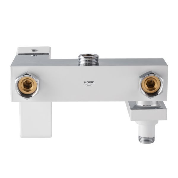 Душова колона KOER KB-56007-04 зі змішувачем, 3 функції (Колір хром+білий) (KR5159) KR5159 фото