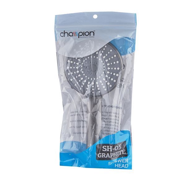 Лійка для душу Champion SH-05 Graphite 5 функцій (Колір графіт) (CH6576) CH6576 фото