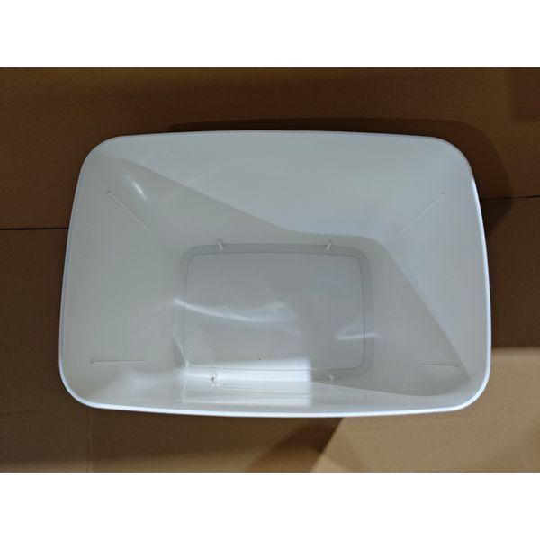 Мусорное ведро сенсорное прямоугольное Mixxus WAVE-TC0110 White 10 л цвет белый (MI7073) MI7073 фото