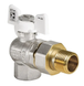 Кран з американкою 3/4" (Koer KR.228.W) кутовий білий (KR0100) KR0100 фото 1