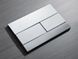 Панель смыва Koer KT-0603-01 240x160x10mm пластиковая, линейная кнопка (KR5319) KR5319 фото 4