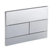 Панель смыва Koer KT-0603-01 240x160x10mm пластиковая, линейная кнопка (KR5319) KR5319 фото 1