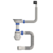 Сифон для кухни Mixxus SK-02-A 3 1/2"x40 с нержавеющей сеткой, гибким прямоугольным переливом (MI8194) MI8194 фото 1