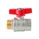 Кран кульовий ГШМ Koer Extreme KE.218-25 - 1" FM ручка "метелик" червона (KR5761) KR5761 фото 3
