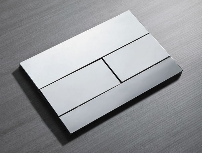 Панель смыва Koer KT-0603-01 240x160x10mm пластиковая, линейная кнопка (KR5319) KR5319 фото