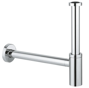 Сифон для раковины GROHE 28912000 без выпуска (под донный клапан) без ревизии (Цвет хром) 1 1/4'' (28912000) 28912000 фото