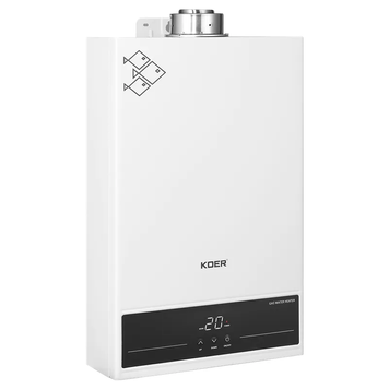 Газовая колонка KOER KWH.G0312 TURBO WHITE турбированная 12 л/мин, цвет белый (KR5557) KR5557 фото