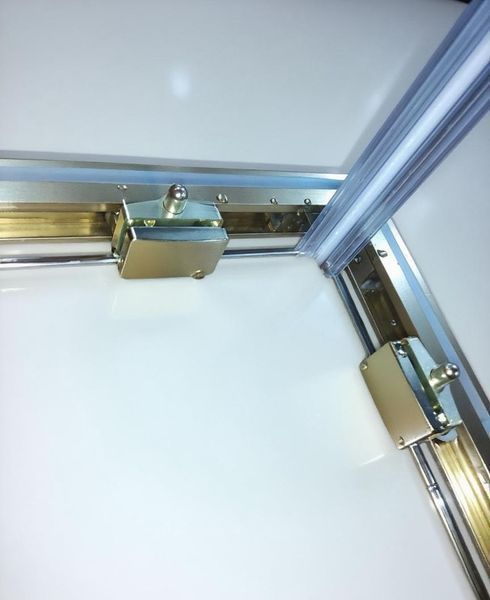 Душевая кабина без поддона Koer SR SC10-90x90x195-TR-12 прозрачное стекло Easy Clean 6мм, матовое золото (KR5943) KR5943 фото