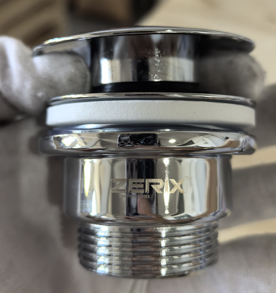 Донный клапан для раковины Zerix BV-03 1 1/4'' универсальный (с/без перл) СLICK-СLACK (Цвет хром) (ZX6019) ZX6019 фото