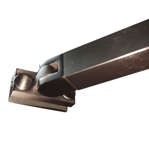Бічна стінка до кабіни Koer SR SW04-90x200-TR-07 прозоре скло Easy Clean 10мм, графіт (KR5391) KR5391 фото