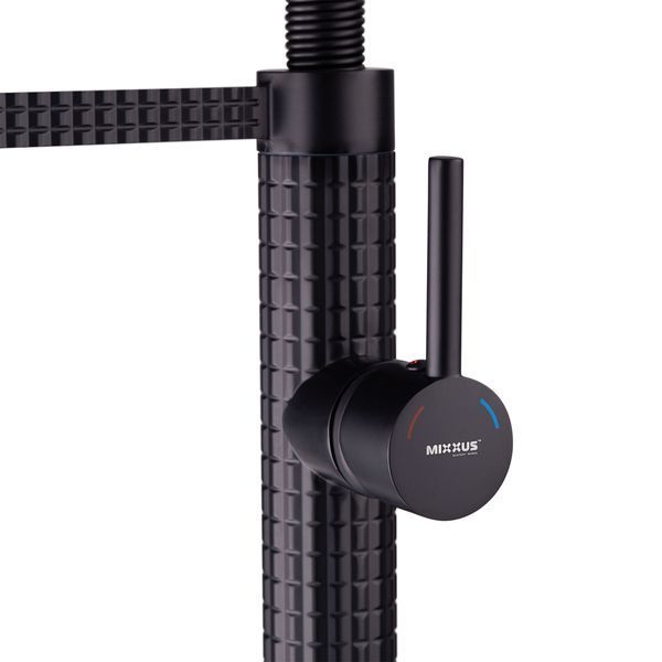 Змішувач для кухні Mixxus Premium Spark 017 BLACK (MI6969) MI6969 фото
