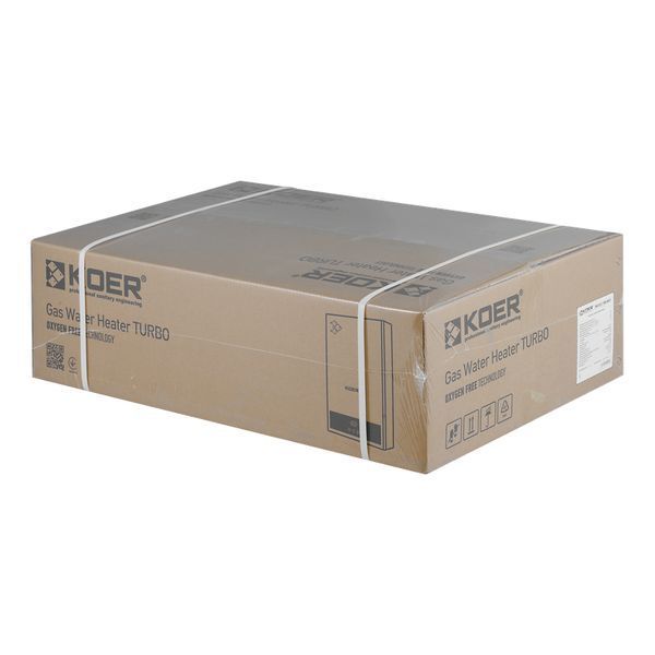 Газовая колонка KOER KWH.G0312 TURBO WHITE турбированная 12 л/мин, цвет белый (KR5557) KR5557 фото