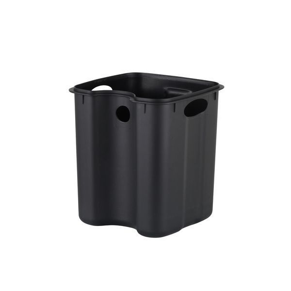 Мусорное ведро с плавным закрытием квадратное Zerix Kubix-TC0106 Black 6 л цвет черный (ZX5890) ZX5890 фото