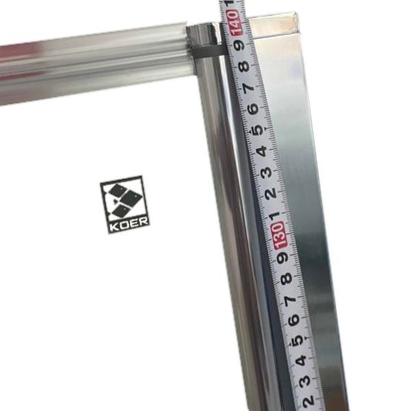 Шторки стеклянные на ванну Koer SR BS05-90x140-TR-01 прозрачное стекло Easy Clean 6мм, хром (KR5372) KR5372 фото