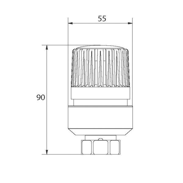 Термоголовка M30x1.5 Koer KR.1334 (KR2843) KR2843 фото