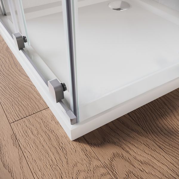 Дверь в нишу Walk-In раздвижная Koer SR SD07-120x200-L-TR-01 прозрачное стекло Easy Clean 8мм Хром (KR5686) KR5686 фото