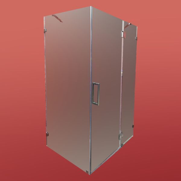 Бічна стінка до кабіни Koer SR SW04-90x200-TR-07 прозоре скло Easy Clean 10мм, графіт (KR5391) KR5391 фото