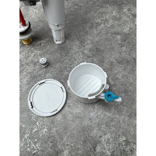 Комплект арматури: KOER KT-0304-3/8" НАПОВНЮВАЛЬНА з УНІВЕРСАЛЬНИМ підведенням + Холдер для освіжаючих пігулок для унітазу, латунне різьблення 3/8" (KR5835) KR5835 фото