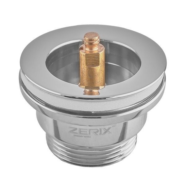 Донный клапан для раковины Zerix BV-03 1 1/4'' универсальный (с/без перл) СLICK-СLACK (Цвет хром) (ZX6019) ZX6019 фото