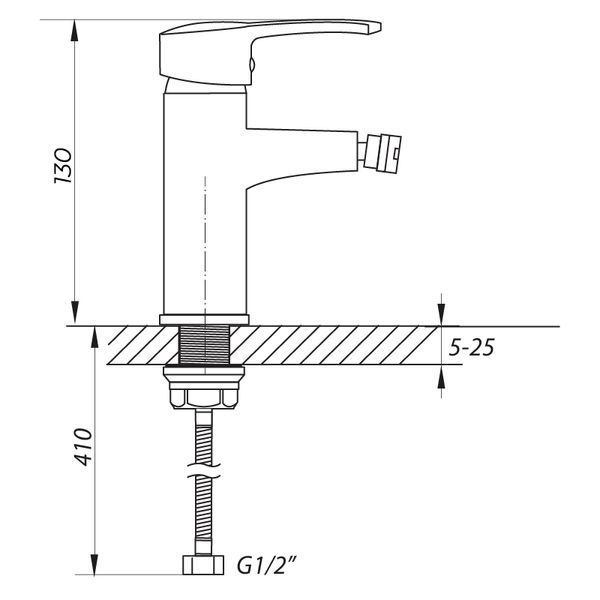 Смеситель для биде Zerix STD 181 (ZX0195) ZX0195 фото