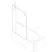 Шторки скляні на ванну Koer SR BS04-95x140-TR-07 прозоре скло 6мм, графіт (KR5404) KR5404 фото 22