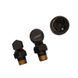 Комплект для підключення радіатора Koer SET-24.Black - 1/2'' кутовий з термоголовкою (KR5283) KR5283 фото 6