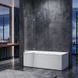Шторки стеклянные на ванну Koer SR BS05-90x140-TR-01 прозрачное стекло Easy Clean 6мм, хром (KR5372) KR5372 фото 9