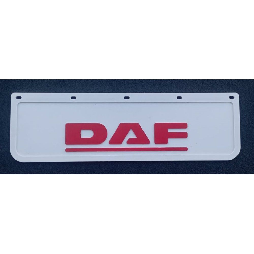 Бризговик білий Daf рельєфний напис перед (650х220) (Гума, Туреччина) 10047 1905198901 фото