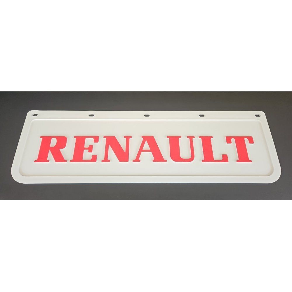 Бризговик білий Renault рельєфний напис перед (650х220) (Гума, Туреччина) 10041 10041 фото