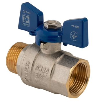 Кран кульовий Koer 3/4" ГШМ (KR.218.B) синій (KR2723) KR2723 фото