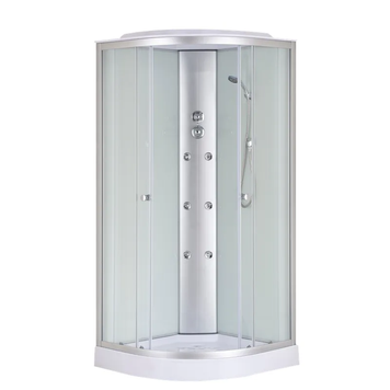 Бокс душевой с гидромассажем Mixxus STRONG SBH02-90x90x215-FB SATIN низкий поддон (MI6890) MI6890 фото