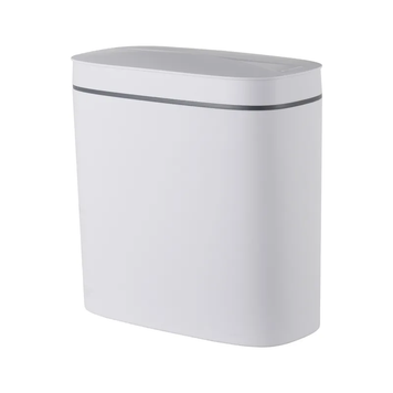 Мусорное ведро сенсорное овальное Mixxus Flat-TC0109 White 9 л цвет белый (MI7074) MI7074 фото