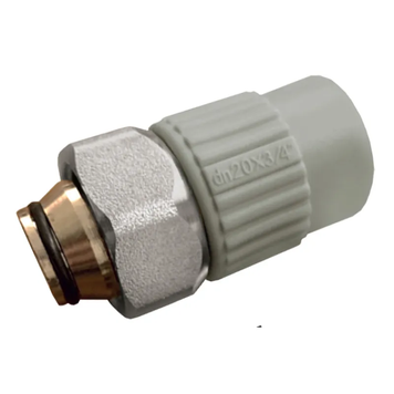 Муфта з євроконусом і накидною гайкою 20x3 /4 PPR Koer K0240.PRO (KP2606) KP2606 фото
