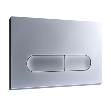 Панель смыва Koer KT-0608-14 240x160x10mm пластиковая, закругленная кнопка (цвет сатин) (KR6127) KR6127 фото
