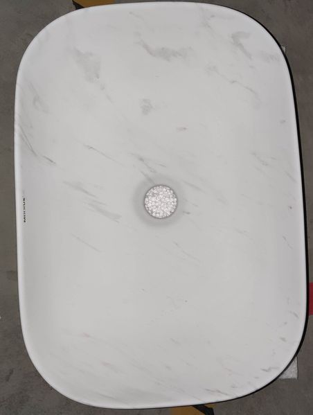 Раковина накладна Mixxus Premium DIVERSE-0112 MARBLE 455х325х135mm (MP6543) MP6543 фото