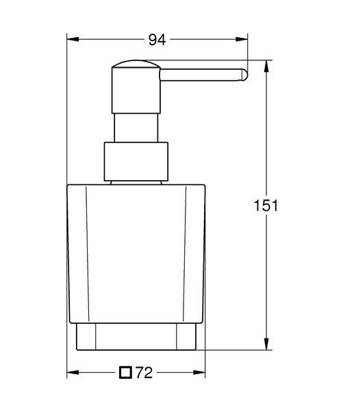 Дозатор рідкого мила Grohe Selection Cube (40805000) 40805000 фото
