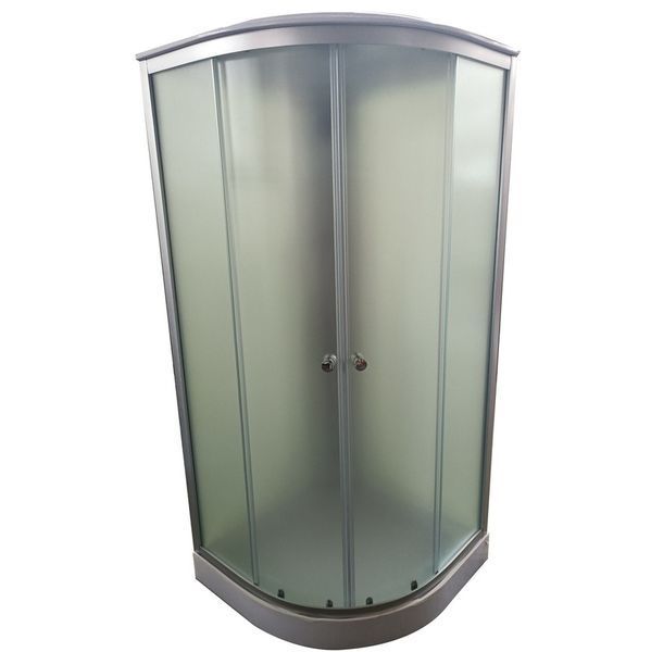 Бокс душовий з гідромасажем Mixxus STRONG SBH02-90x90x215-FB SATIN низький піддон (MI6890) MI6890 фото