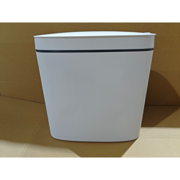 Відро для сміття сенсорне овальне Mixxus Flat-TC0109 White 9 л колір білий (MI7074) MI7074 фото