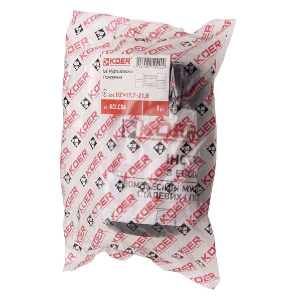 Муфта затискна з'єднувальна Koer KCI.C06 - 1/2"x19,7-21,8 (KR5904) KR5904 фото