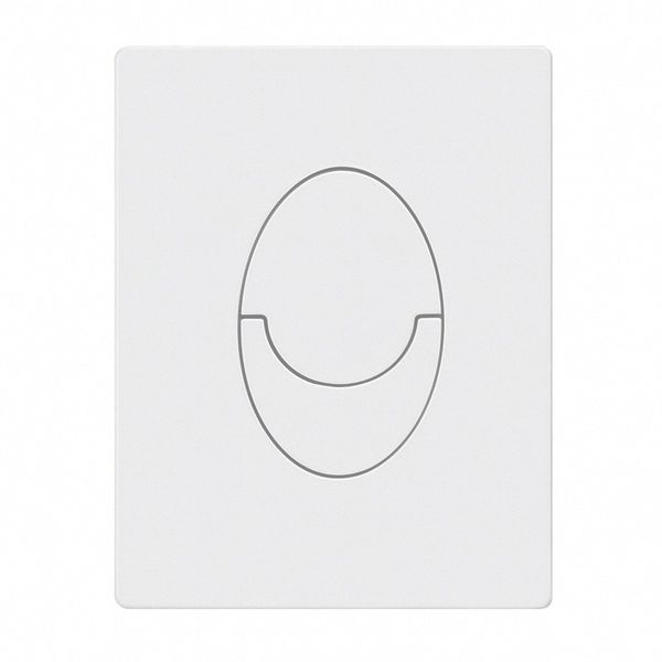 Панель змиву пластикова Koer KT-0606-03 157x198x3mm, кнопка закруглена (колір білий) (KR5713) KR5713 фото