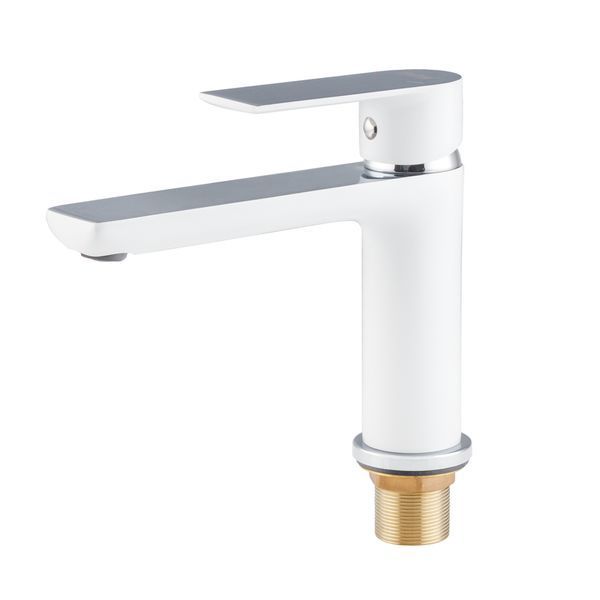 Смеситель для умывальника HAIBA ALEX 001 LONG WHITE-CHROME (HB9563) HB9563 фото