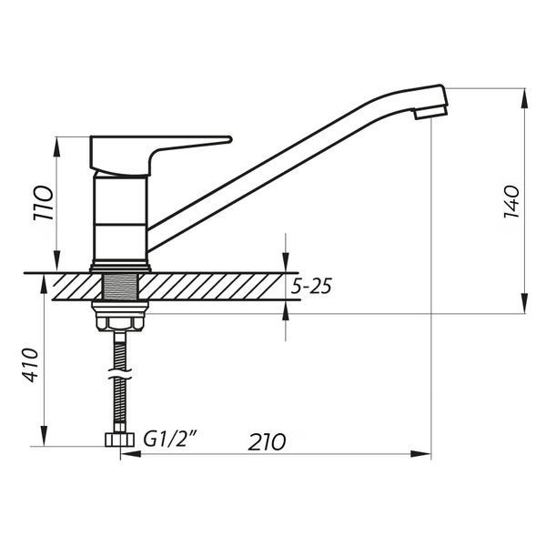 Смеситель для кухни Zerix SOP4-A 045 (ZX3057) ZX3057 фото