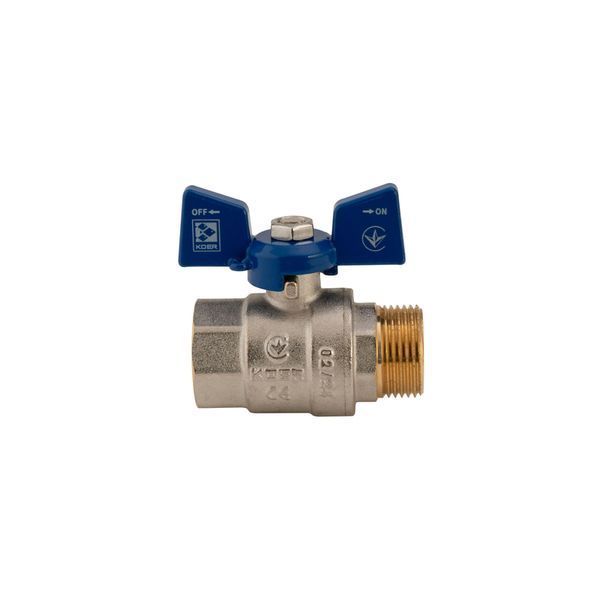 Кран кульовий Koer 3/4" ГШМ (KR.218.B) синій (KR2723) KR2723 фото