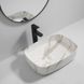 Раковина накладна Mixxus Premium BEVEL-0102 MARBLE 495х370х135mm (MP6519) MP6519 фото 6