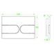 Панель змиву Koer KT-0604-01 240x160x10mm пластикова, кнопка закруглена (KR5323) KR5323 фото 4