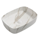 Раковина накладна Mixxus Premium BEVEL-0102 MARBLE 495х370х135mm (MP6519) MP6519 фото 1