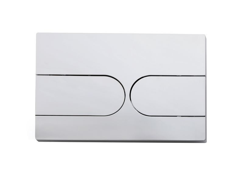 Панель змиву Koer KT-0604-01 240x160x10mm пластикова, кнопка закруглена (KR5323) KR5323 фото