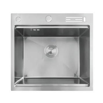 Мийка Mixxus MH5050-SK NANO-SILVER (3.0/0.8) з н.ст. зі сходинкою для суш.,з підст.під ножі(нерж.)(MX1939) MX1939 фото