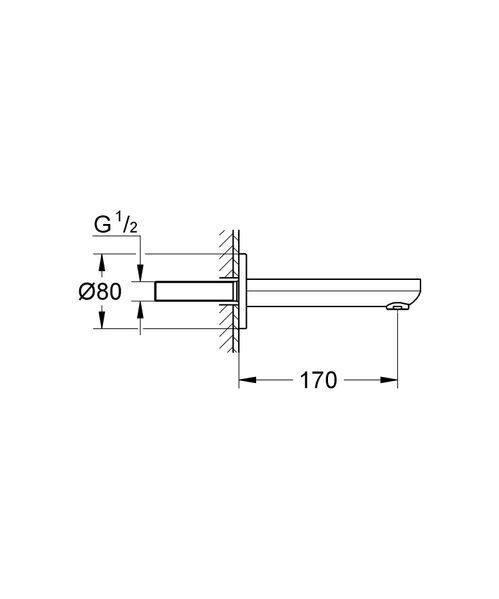 Вилив для ванни Grohe Eurosmart Cosmopolitan (13261000) 13261000 фото